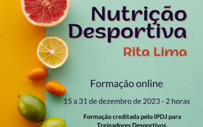 NUTRIÇÃO DESPORTIVA – online – 15 a 31 dez 2023
